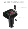 CARB2 Bluetooth Car Kit MP3-Player mit Freisprecheinrichtung, kabellosem FM-Transmitter-Adapter, 5 V, 2,1 A, USB-Autoladegerät, B2, unterstützt Micro-SD-Karte