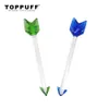 Toppuff Premium Glass Dabbler 5.12 tum Vax DAB Verktyg Färgrika tjocka Pyrex Dabber Tools Quartz Banger Nails DAB Rigs Partihandel