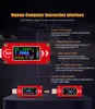 Type-C kleuren-LCD USB 4v ~ 30v voltmeter 0 ~ 4,000A stroommeter multimeter ampèremeter spanning PD-oplader Power Bank enkelvoudige USB-tester TC64