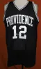 #12 bóg Shammgod Providence biały czarny Retro klasyczny College koszulka do koszykówki męskie szyte niestandardowe koszulki z numerem i nazwą