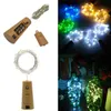 LED-Kupferdraht-Lichterkette, 2 m, 20 LED-Lampe, korkförmige Flaschenverschluss-Licht, Glas, Wein, für Weihnachtsfeier, Hochzeit