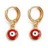 Fashion-Turkish Evil Eye Drop Kolczyki Kolczyki Charms Wiszące Dynda Kolczyki Dla Kobiet Panie Miedziane Biżuteria Prezent Ey6456