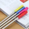 10pcs/Set 8.5'' 10.5'' Drinking Straws 304 Stainless Steel Metal With Silicone Tip Cover Cleaning Brush Black Bag for 20/30OZ