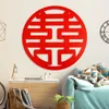 Chiński styl azjatycki czerwony podwójny szczęście