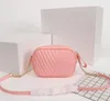 Bolso de cámara con diseño de onda clásico, cadena de cuero Real, bolsos cuadrados, bolsos de hombro para mujer, bolsos pequeños de mensajero cruzado