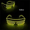 LED Party Okulary El Drut Fluorescencyjny Flash Glass Graduation Birthday Party Bar Dekoracyjne Luminous Bar Eyewear 100