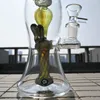 Bongos grossos de 5 mm Lâmpada de lava Cachimbos de água de vidro Design exclusivo Plataforma de petróleo Tubo reto Bong Copo de vidro Dab Rig com tigela XL-LX3