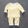 Bebek Kız Pijama Nokta Ekose Toddler Erkek Gömlek Pantolon 2 adet Setleri Pamuk Bebek Kız Takım Elbise Butik Bebek Giyim 8 Tasarımlar BT4390