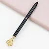 Creativity Crown Adornment Crystal Pen Gem Ballpoint Ring Wedding Office Metal Rings Roller Ball Pens 8 Style