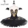 YAGP – tutu professionnel noir et blanc pour femmes, costume de scène de ballet pour adultes, pour compétition BT9258