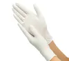 100 шт. Одноразовые латексные перчатки белые нескользящие лабораторные резиновые латексные защитные перчатки горячие продажи бытовой чистящие средства