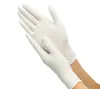 100pcs Einweg-Latexhandschuhe weiße Labor Labor Latex Schutz für Haushaltsreinigungsprodukte