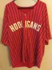 Men Bruno Mars 24K Hooligans Red Baseball Jersey Bet Awards hoogwaardige truien