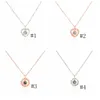 100 langues collier je t'aime pendentif colliers ras du cou chiffres romains pendentifs en cristal chaîne bijoux Cadena Con Colgantes De Cristal Con Numeros Romanos