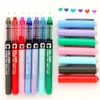 7 pièces 7 couleurs 0.38mm pointe Fine Gel stylo couleur encre stylo roller affaires bureau école cadeau1