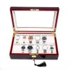 2 3 5 6 10 12 Slots Watch Box Storage With Red Black Wooden Glass Case Bracelet Display Casket Watches Holder Casket 2 274Q
