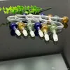 Neue gebogene Pfanne aus farbigem Erdbeerglas Großhandel Glasbongs Ölbrenner Wasserpfeifen Rigs Rauchen kostenlos