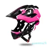 Groothandel-West Fietsen Kinderen Helm Volledige Gezicht Veiligheid Riding Helmen Kid Ultralight Volledige Afdekte 2 in 1 MTB Road Kinderbescherming Helm