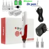 TM-DR007 MOQ 1 STKS Oplaadbare Micro Naald Derma Pennen Met Wegwerp Cartridges Elektrische Micro Dermapen Met Batterijen Voor Littekenverwijdering