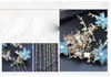 Nuovo ornamento per capelli a farfalla blu cinese antico Set Copricapo per accessori per matrimonio