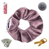 New Zipper Velvet Scrunchie Donna Ragazze Elastici per capelli Elastici Accessori Cravatta Corda per capelli Porta anello Copricapo Copricapo