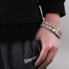 Bijoux de créateurs de luxe Bracelets pour hommes Bracelet de tennis en diamant Hip Hop Bling Bangle Glacé Chaînes Hiphop Charm Rappeur Miami Lien Cubain