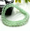 Natural Light Green Jadeite Bead Necklace Genuine Myanmar A Goods Women's Bracelet Jade Bead Necklace