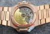 2020 мужские заводские MP Cal 324 40 мм Nautilus розовое золото японские часы miyota 9015 с автоматическим механизмом Eta 5711 Platinum Transparent W289e