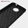 JOFLO PHONE COVER CASE VOOR MOTO E4 PLUS GESPEKKEN SKID-BEWIJSELIJKE Koolstofvezel TPU-gevallen