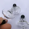 UFO Glass Carb Cap OD 30mm Air Directional Hat style with hole dome for Quartz banger Nails dab oil rigs