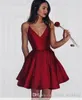 2019 Newest Cheap Short Ruby Homecoming Dress Vintage A Line Ruffles Juniors Sweet 15 Graduation Cocktail Party Dress Plus Size Custom Made