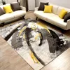 Europejskie nowoczesne dywany do salonu geometryczne streszczenie dywan atramentowy do sypialni stolik do kawy domowy łóżko podłogi dywan MAT3893834