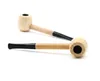 Hand Wood Smoking Pipe Tobacco Wooden Cigarette Herbal Filter Tips Pipes Handmade 153mm length Accessories Tools Oil Rigs