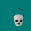 10 stks / partij Halloween Candy Pot Halloween Cauldron Nieuwigheid Halloween Emmer Ornament Skull Witch Toy Bezet Party Decor