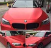 Chrome Satin Red Vinyl Car Wrapping with Air Bubble Red Chrome Matt Metallic Most Body Sticker Foil Size 1 52x20m Rol340c
