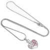 H8560 nieuwste crematie sieraden roestvrijstalen roze kleur kristal lint urn hanger ketting cadeau voor moeder6095512