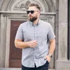 Camisas informales para hombre de talla grande 5XL 6XL 7XL 8XL, camisa de manga corta de Color sólido para hombre, ropa de marca holgada fina de negocios para hombre1