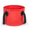 New 7Colors Fishing Bucket 11L Waterproof Storage Portable Folding Outdoor Bucket For Camping Fishing Hiking Durable Container Buckets 4919