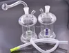 Glass Beaker Bong Matrix Bongs Mini Water Pipes percolator bubbler pipe 10mm Dab Rigs glass ash catcher bong with oil burner pipe