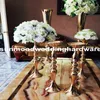 Nuevo estilo, candelabro de oro antiguo, candelabro de Metal con cuenco de flores para decoración de mesa decor0797