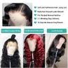 IShow 360 Frontal Wig 10a Body Straight Water Human Hair Spets Front Wigs Brasilianska peruanska Löst djupa lockiga för kvinnor alla åldrar naturlig färg