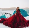 ثوب الكرة Quinceanera Bury Dresses aded equins Chapel Train Cruffles Custom