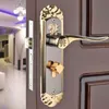Hardware europeo semplice interno porta in legno serratura camera da letto serratura maniglia della porta del bagno