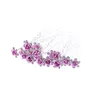 Mariage Bridal Hairpins Crystal Rinaistone Rose Flower Hairpin Hair Clips Hair Styling Accessories High2378411