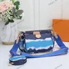 Bolso de moda para mujer, bolsos de hombro con estampado Tiedye, 3 uds., sobre de cuero de pu de alta calidad, billetera con cadena, bolso cruzado colorido para mujer