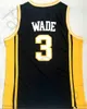 NCAA Marquette Golden Eagles College Dwyane #3 Wade Blue Jersey Richards Lisesi #25 Dwyane Wade Beyaz Dikişli Basketbol Formaları