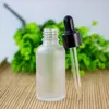 Glass Essential Oil Bottles 30ml Frosted Clear Glass Dropper Container E Liquid Pipette Aromatherapy Bottle In Stock