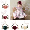 Hot Europe Infant Baby Headband Tieback Flower Crown Head Band Baby Flower Crown Photography Props Hair Band Hair Accessory 15079