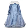 Mädchen Gefrorenes Kleid-Baby drucken Kleider Winter-langer Hülsen-Mantel Prinzessin Party volle Kleid-Kostüm-Weihnachten Cosplay Kleidung GGA2887