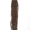 Mänskligt hår vävbuntar 100g 10 "-26 tum peruansk kinky lockigt hårbuntar Remy Human Hair Extensions Kinky Curly Buntles